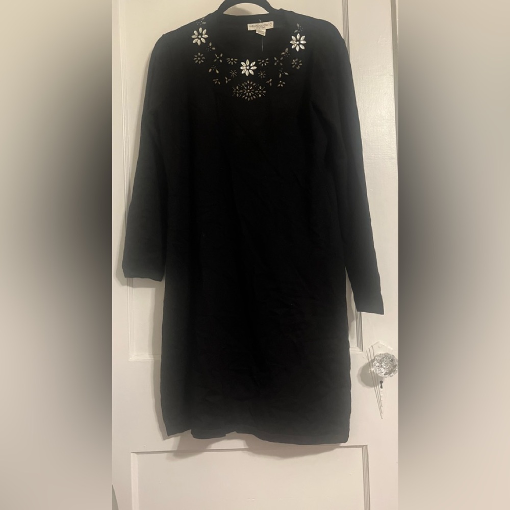 Black sweater dress